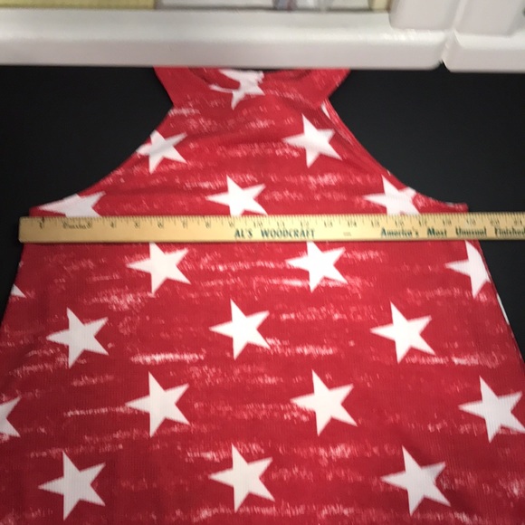 NWT GeeGee red star tank w/keyhole back - Picture 4 of 5